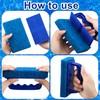 3 Pack Hand-Held Pool Scrub Brush Pool Cleaning Sponge Scrubber
