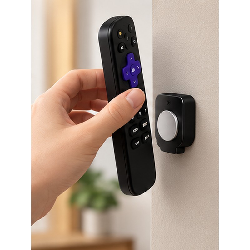 Magnetic Remote Control Holder for Wall Storage – Self-Adhesive, No-Drill