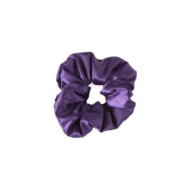 Raven Lane Purple Silky Satin Scrunchie | Big Scrunchies | Fashion Hair Ties | Team Colors