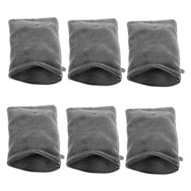 Baluue 6 Pack Ultrafine Microfiber Bath Gloves Soft Spa Mitts for Face Body Wash Reusable Makeup Remover Mitts Hanging Rope