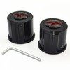 1 Pair Motorcycle Front Axle Nut Covers Caps for Harley