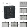 V-LAFUYLIFE Large Jewelry Box,Jewelry Organizer Box with 5 Drawers,6-Tier Jewelry