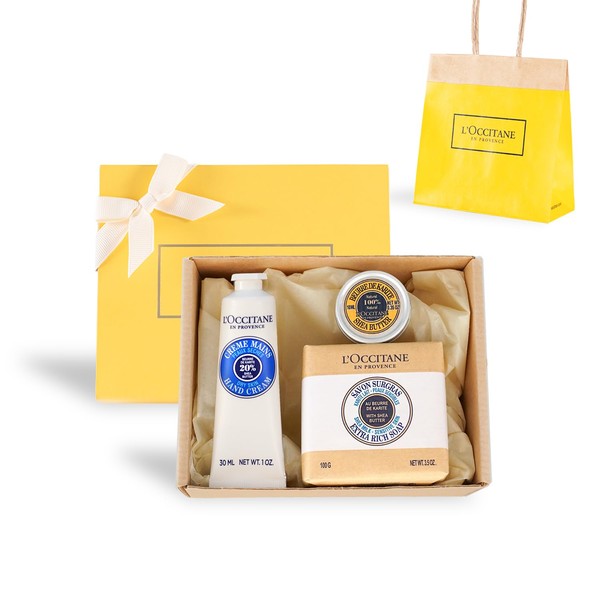 L'Occitane Shea Moisture Set (Hand Cream, Shea Butter Soap), Gift, Gift, For Women, Men, Popular, Thank You, Birthday,