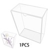 Qianly Acrylic Shadow Box DIY Memory Box 8.58x6.69x3.31inch Crafts Dried