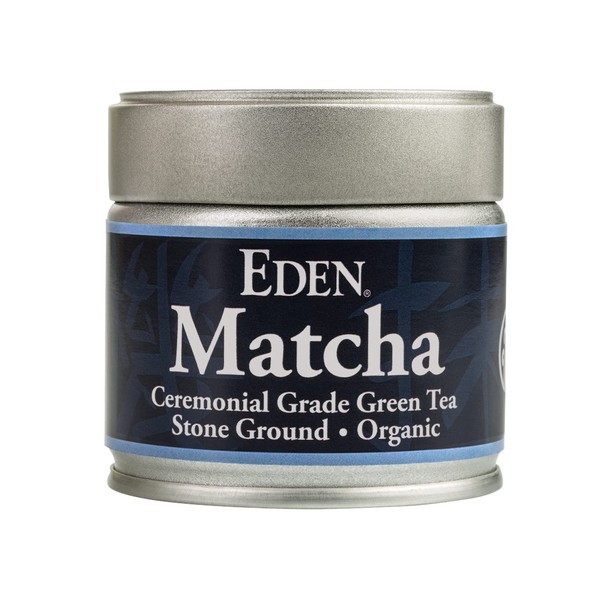 Eden Organic Matcha Green Tea Powder, Ceremonial Grade, Stone Ground from Japan, 30 g