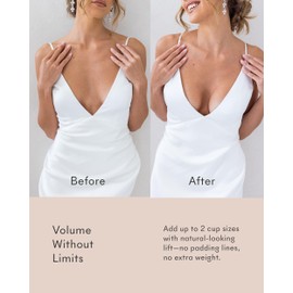 NOOD Women's Double Up Ultra Boost Triangle Pads, Buff, Tan, 28A - 38A