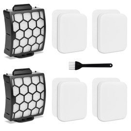 Spofan Filter Replacement for Shark Lift-Away NV602UK NV602UKT NV612UK NV612UKT Anti Hair Wrap NZ690UK NZ690UKT NZ691UK NV702UK NV702UKT NZ710UK NZ710UKT Upright Vacuum, 2 HEPA + 4 Foam Felt Filter