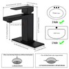 Modern Matte Black Bathroom Faucet Single Hole， Single Handle Bathroom