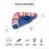 Big Joe Pool Noodle Sling Chair With Drink Multicolor Strip