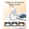 AnnTane Regleta Torre Multicontacto con Luz Nocturna, 3.04M Extension Electrica