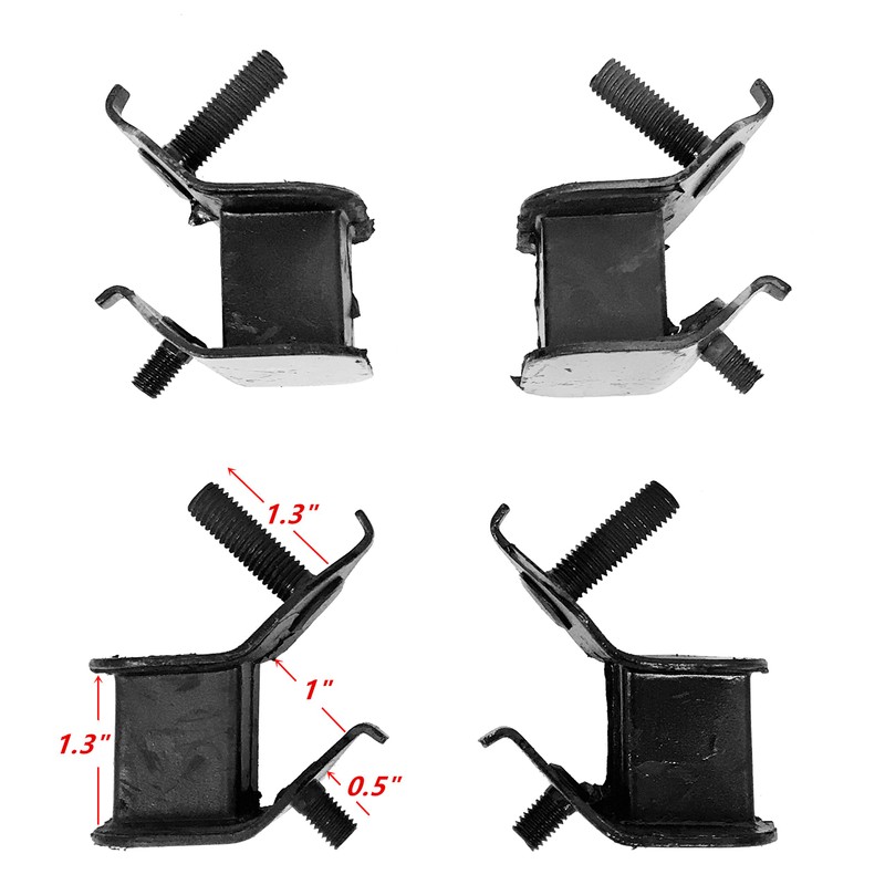 4 Same Large Thick Anti Vibration Rubber Mounts Replaces 11HP