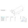 FANTRONIX 350 mm Length White Solid Wall Duct x 100