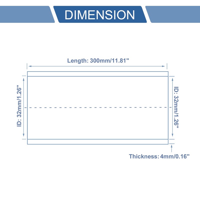 X AUTOHAUX 1 Pcs Straight Coupler Silicone Hose 32mm/1.26" ID