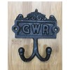 Vintage Style Twin Coat Hook Cast Iron GWR Victorian Repro