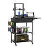 3D Printer Table, Rolling 3D Printer Stand Workstation Desk Cart
