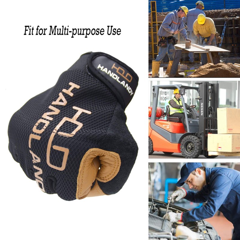 Men Utilty Men Utilty Leather Work Golves, Goatskin Driver Yard