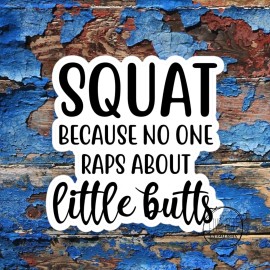 Five Acre Creations SQUAT Because No One Raps About A Little Butt | Big Fat Booty | Sticker Decal