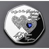 The Commemorative Coin Company On Our 45th SAPPHIRE WEDDING ANNIVERSARY