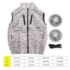 Summer Cooling Fan Vest USB Detachable White Fan Air Conditioning