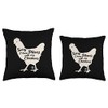 Sorry I have Plans with my Chickens Throw Pillow