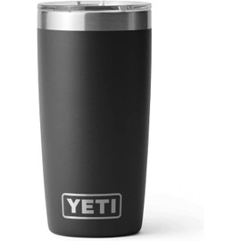 YETI Rambler Tumbler, Vaccum Insulated Stainless Steel Tumbler with Magslider Lid, Black, 10 oz (296 ml)