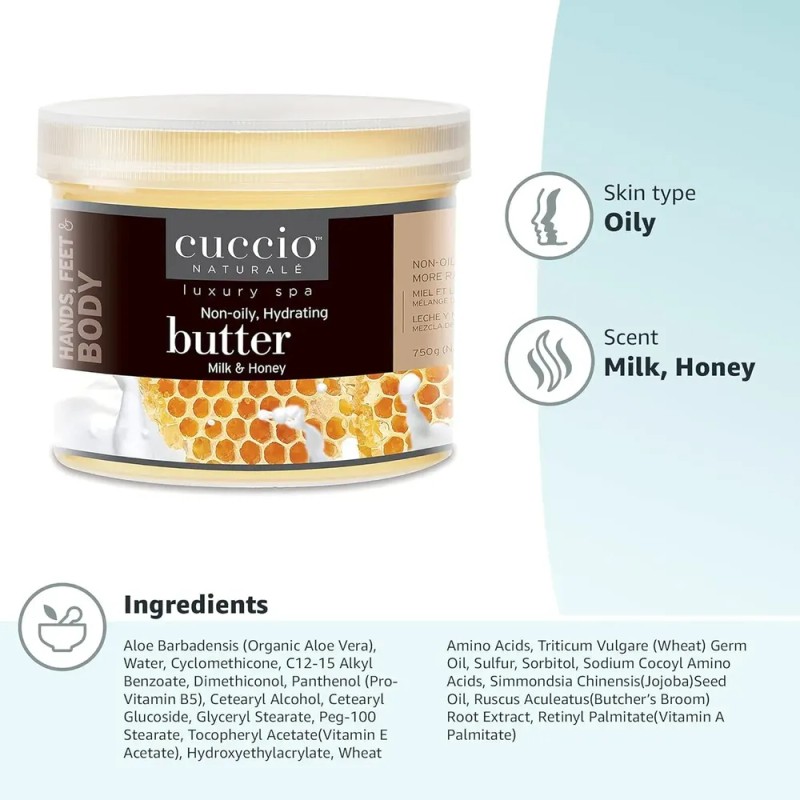 Crema Hidratante Intensiva Cuccio Naturale Con Mezcla De Lec