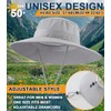 Home Prefer UPF50+ Mens Sun Hat Wide Brim Fishing Hat