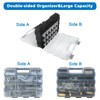 Double Side Tool Box Organizer, Hardware Storage Box, Portable Small