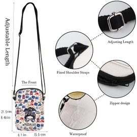 WCGXKO Posta llife Messenger Bag Mail Lady Appreciation Gift Mailwoman Gift Mail Lady Zipper Crossbody Bag (POSTALLIFE CR)