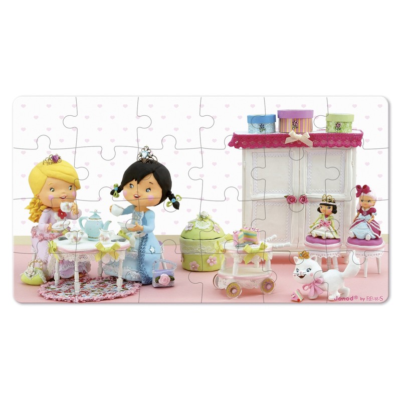 Janod Jura Toys J02770 Lovely Rose Plays The Princess Puzzle
