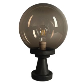 H4L Ball Light Outdoor Light Tower Transparent Smoke Diameter 15 cm Garden Lamp E27