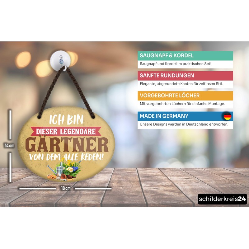 schilderkreis24 - Tin Sign 18 x 14 cm - The