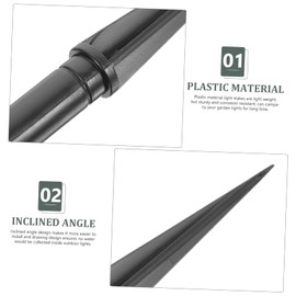 ORFOFE Pack of 10 Replacement Ground Spikes for Solar Lights Garden Ground Spikes Solar Light Stakes Replacement Ground Spike Plastic Lamp Stakes Path Light Replacement Spikes Ground Spikes