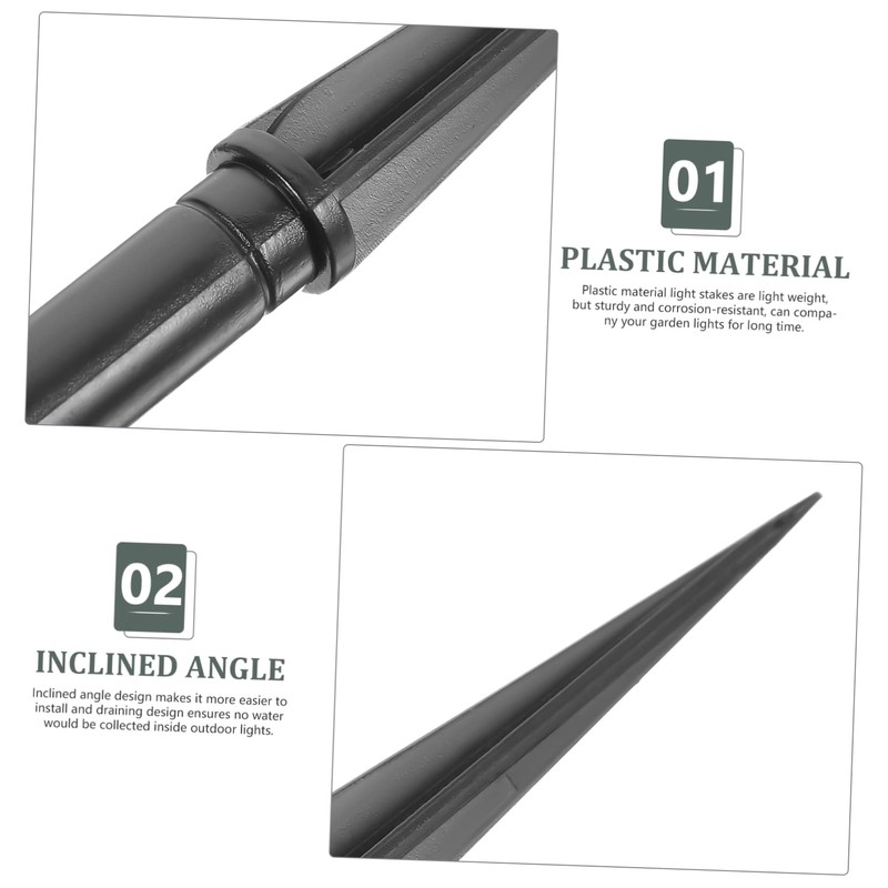 ORFOFE Pack of 10 Replacement Ground Spikes for Solar Lights