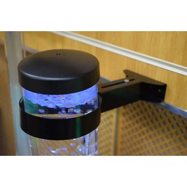 Playlearn Bubble Tube Bracket – Sensory Bubble Lamp Wall Mounted Bracket to Prevent Spillages - 10cm Black Steel