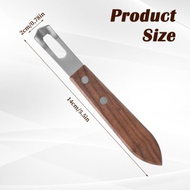 Channel Knife, Citrus Zester and Orange Peeler Tool, Walnut Wood and Stainless Steel Bar Tool for Decorating Cocktails, Desserts, Perfect for Home Bars, Craft Cocktails, Bartender Gifts