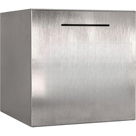 Piggy Bank Made of Stainless Steel, Piggy Banks for Adults Coin Bank,Can Only Save The Piggy Bank That Cannot be Taken Out (Make.Your.Dreams.Happen(4.72 inch-Silvery)) Room Decor Ornaments - Colour: Make.your.dreams.happen(4.72 Inch-silver