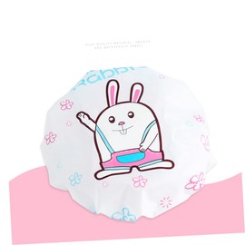 IWOWHERO 9 Pcs Bath Caps for Women Hair Protective Shower Hats with Cute Rabbit Pig Patterns for Makeup Removal and Hair Conditioning Durable and Comfortable Design