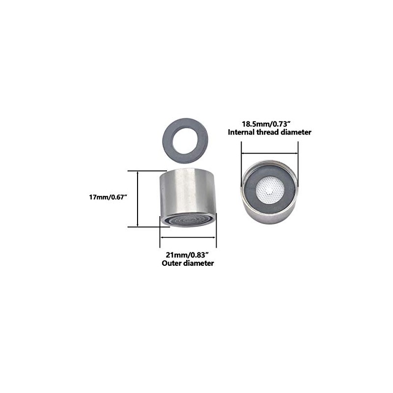 Nge 304 Stainless Steel Faucet Aerator (5pcs), Insert Sink Aerator