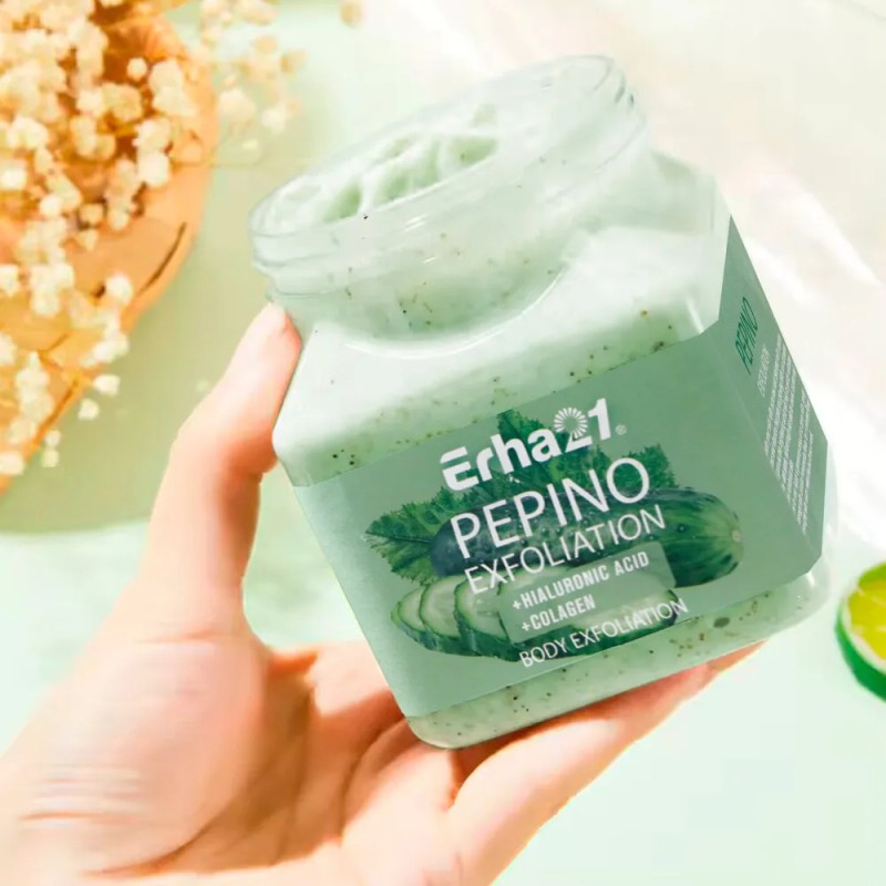 Exfoliante Corporal Pepino 350 ml Refrescante e Hidratante