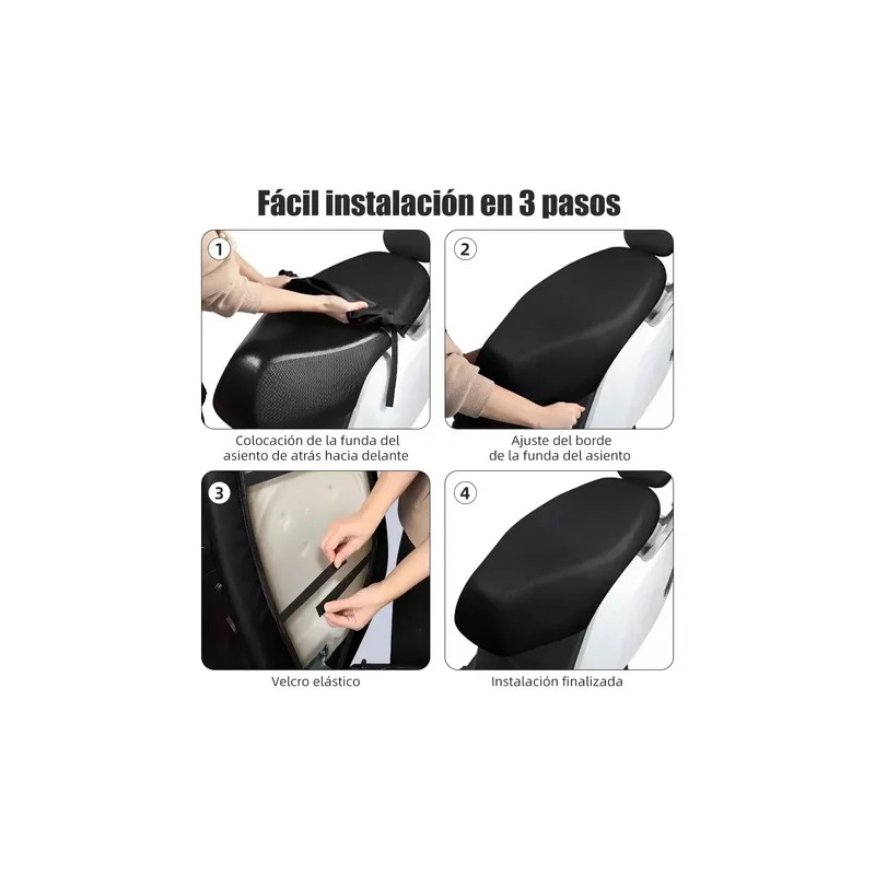 Funda De Asiento Moto Impermeable Para Motocicleta