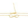 925 Sterling Silver Golden Infinite mama necklace