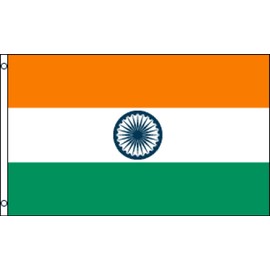 India National Flag (Set of 50 Quality Polyester Flags), 3' x 5'