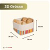 slowroom Bread Basket, Gift Set – Colourful Stripes, cotton –