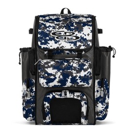 Boombah Superpack Bat Pack - Backpack Version (no wheels) - BPSPCMC23 Digital Camo Charcoal/Navy