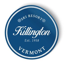 Squiddy Killington Vermont - Vinyl Sticker (7" Tall)