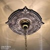 Ekena Millwork CMP22AT Attica Thermoformed PVC Ceiling Medallion (Fits Canopies
