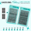 Clusters 640Pcs, 9-16mm Mix Lashes, 30D+40D