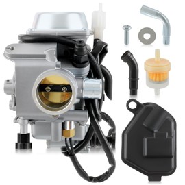 Carbhub Carburetor for Honda Foreman 450 TRX 450 TRX450ES TRX450FE TRX450FM TRX450S 1998-2004 Aftermarket Carb with Throttle Base Cover & Screw