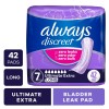 Always Discreet Incontinence Pads, Ultimate Extra Protect Absorbency, 42 CT